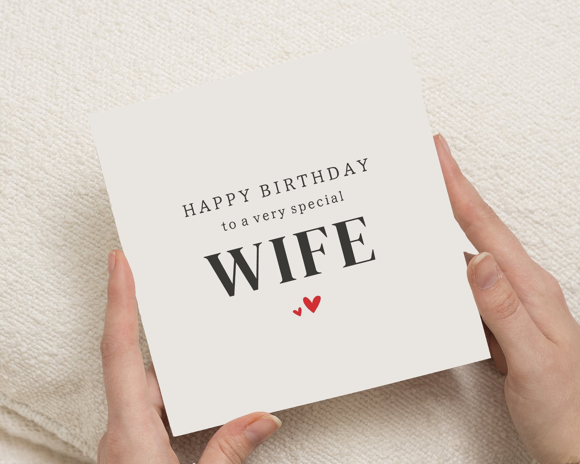 Birthday Card for Wife, Wife Birthday Card, Personalised Birthday Card for Her, Romantic Birthday Card, Cute Card for Wife