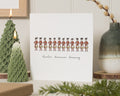 Christmas Card, Christmas Cards, Twelve Drummers Drumming Card, 12 Days of Christmas Card, Funny Christmas Card for Friend, Xmas Card
