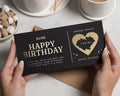 Personalised Spa Day Gift Voucher, Birthday Gift For Her, Scratch To Reveal, Gold Foil Birthday Surprise