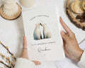 Christmas Card for Husband, Personalised Husband Christmas Card, Romantic Christmas Card for Him, Polar Bear Christmas Card, Cute Xmas Card