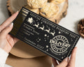 Personalised Christmas Gift Voucher, North Pole Express Ticket, Gold Foil, Christmas Boarding Pass, Gift For Kids