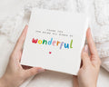 Thank You Card, Thank You Card for Friend, Thank You Card for Her, Thank You Card for Teacher, Colourful Thank You Card, Cute Card
