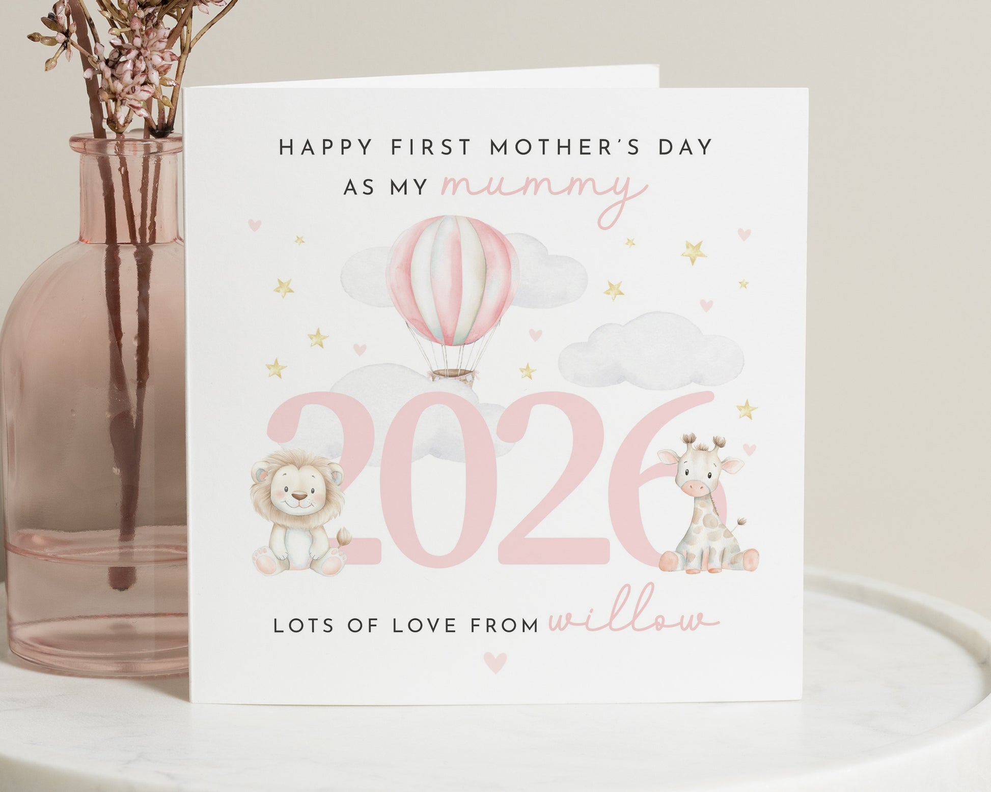 First Mothers Day Card, Mothers Day Card from Daughter, Personalised Mummy Card, Cute Mothers Day Card, 2026 Mothers Day Card