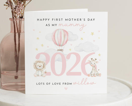 First Mothers Day Card, Mothers Day Card from Daughter, Personalised Mummy Card, Cute Mothers Day Card, 2026 Mothers Day Card