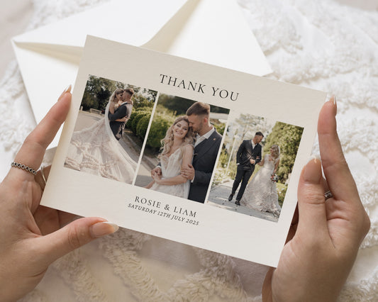 Personalised Wedding Thank You Card, Photo Wedding Thank You Card, Wedding Thank You Cards, Thank You Card for Wedding, A6 or 5x7