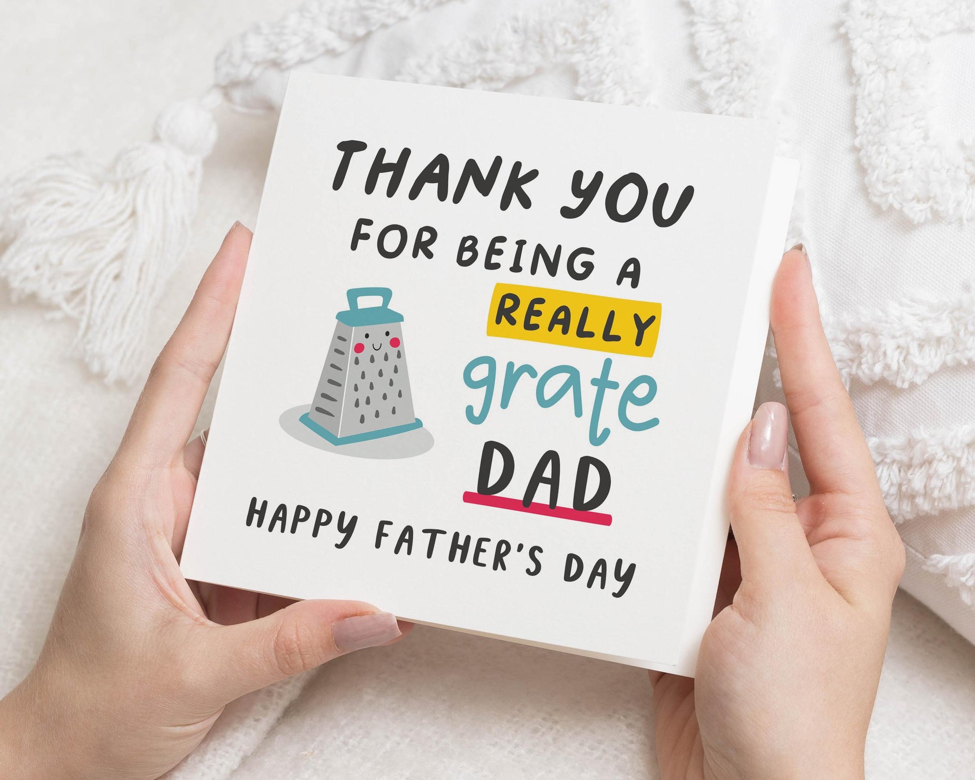 Fathers Day Card, Thank You Card for Dad, Funny Fathers Day Card, Dad Birthday Card, Cute Card for Him, Pun Card for Father