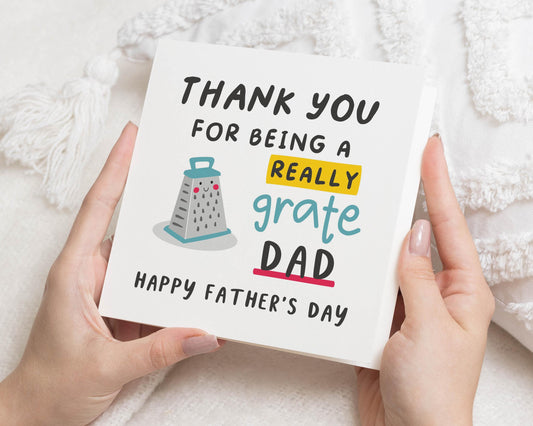 Fathers Day Card, Thank You Card for Dad, Funny Fathers Day Card, Dad Birthday Card, Cute Card for Him, Pun Card for Father