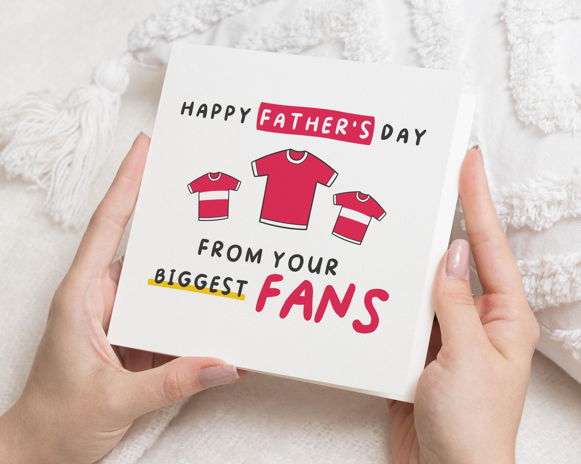 Fathers Day Card, Fathers Day Card from Kids, Fathers Day Card from Children, Football Fathers Day Card, Card for Dad, Card for Him