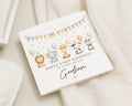 1st Birthday Card for Godson, First Birthday Card for Boy, Personalised Birthday Card, Safari Animals Birthday Card, Cute Jungle Card
