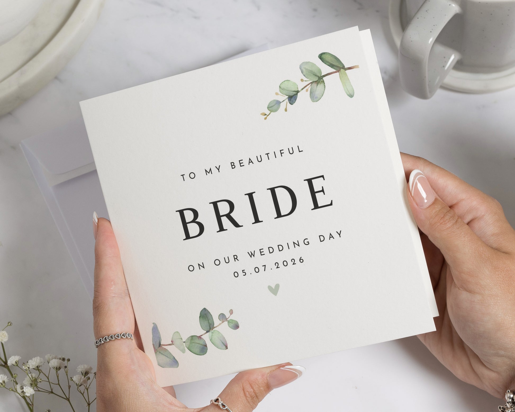 Bride Wedding Day Card, To My Beautiful Bride Card, Wedding Card for Wife, Personalised Bride Card, On Our Wedding Day Card