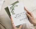 Olive Wedding Invitations, Italian Destination Wedding Invites, Botanical Greenery Wedding Stationery, Personalised Invitation Suite