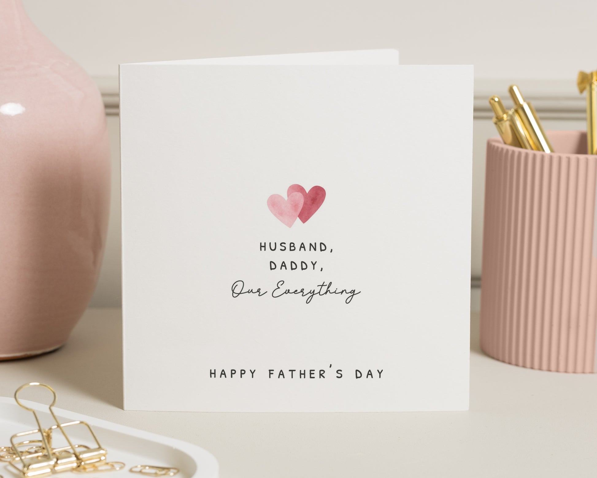 Fathers Day Card for Husband, Husband Fathers Day Card, Daddy Fathers Day Card, Fathers Day Card from Kids, Heart Fathers Day Card