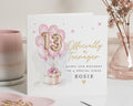 13th Birthday Card for Niece, Officially a Teenager Card, Personalised Birthday Card for Girl, 13th Birthday Card for Her