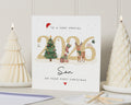 Son First Christmas Card, 1st Christmas Card for Son, Baby Boy Christmas Card 2026, Personalised Christmas Card, Cute Reindeer Card