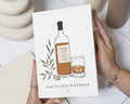 50th Birthday Card for Him, Personalised Birthday Card, Whisky Birthday Card, 50th Card for Dad, Husband Card, Brother Card, Grandad Card
