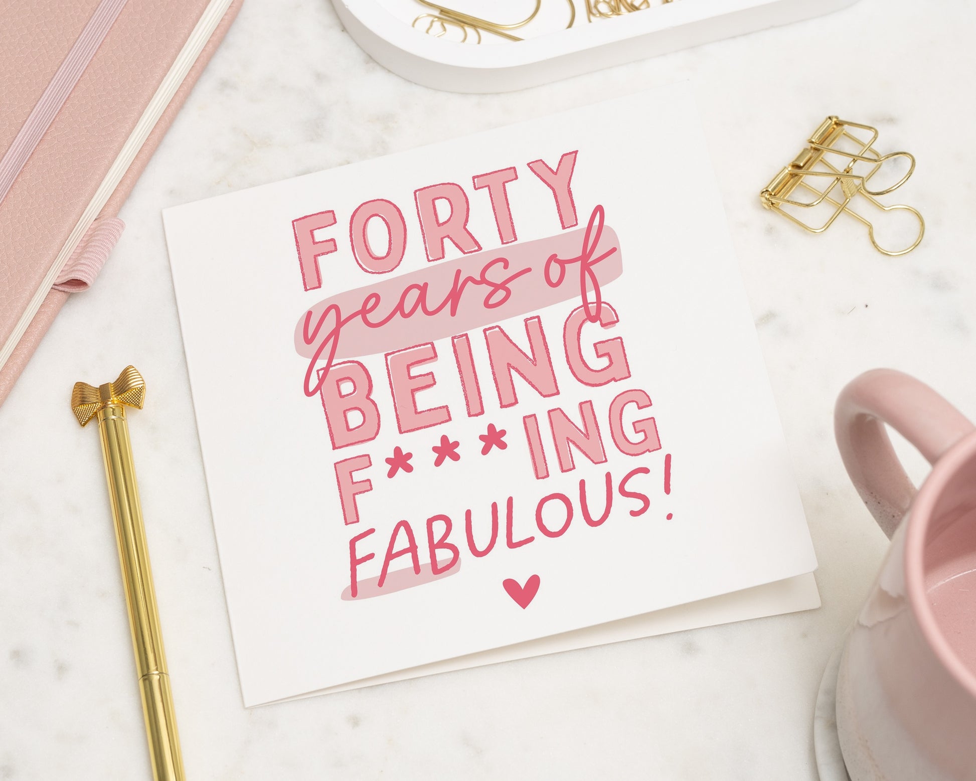 40th Birthday Card for Her, Funny Birthday Card, Fabulous Birthday Card, Birthday Card for Friend