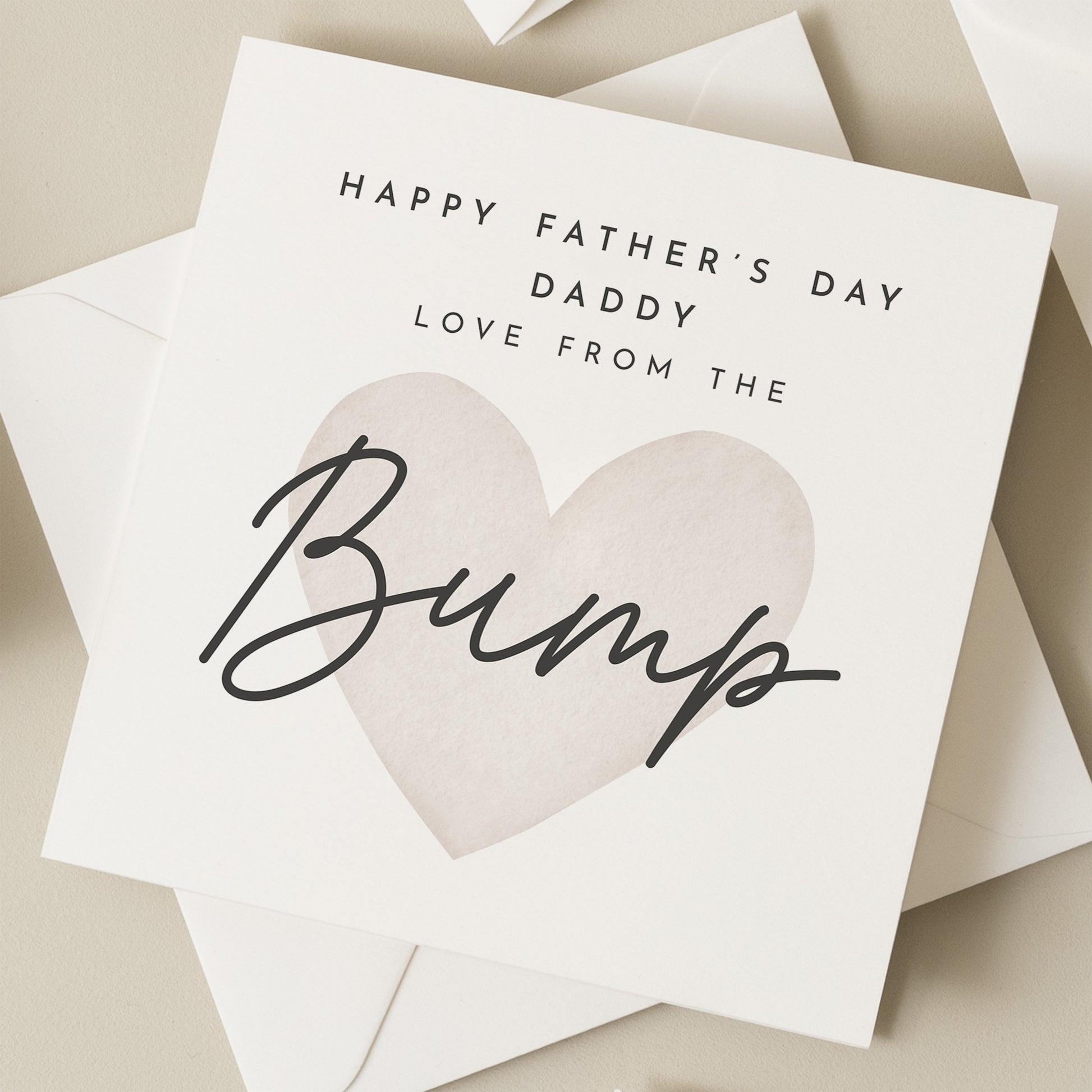 Cute Daddy Fathers Day Card From Baby, Fathers Day Card From Bump, Special Daddy Card, Fathers Day Card For Daddy, From Bump, Baby