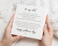 Fathers Day Card for Dad, Poem Fathers Day Card, Birthday Card for Dad, Card for Him, Personalised Card for Dad, Cute Card for Dad