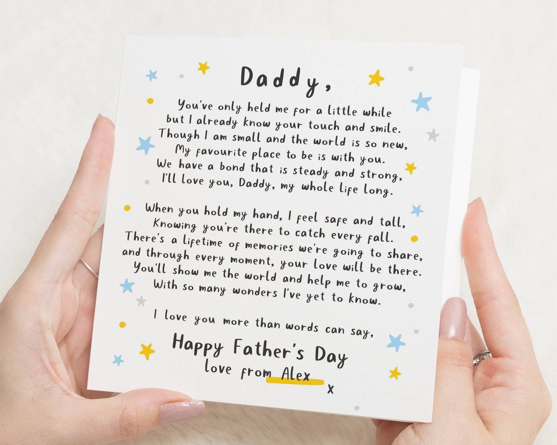 Father's Day Card from Baby, Daddy Father's Day Card, Personalised Father's Day Card, First Father's Day Card, New Dad Card