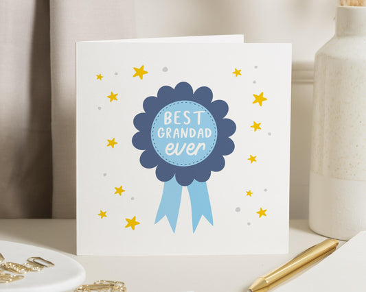 Best Grandad Ever Card, Fathers Day Card for Grandad, Birthday Card for Grandad, Card for Him, Cute Grandad Card