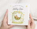 New Baby Card, Welcome To The World Card, Personalised Baby Card, Baby Girl Card, Cute Animal Card, New Baby Girl Card, Mouse Card