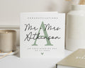 Wedding Card for Couple, Personalised Wedding Card, Mr and Mrs Card, On Your Wedding Day Card, Custom Name Wedding Card