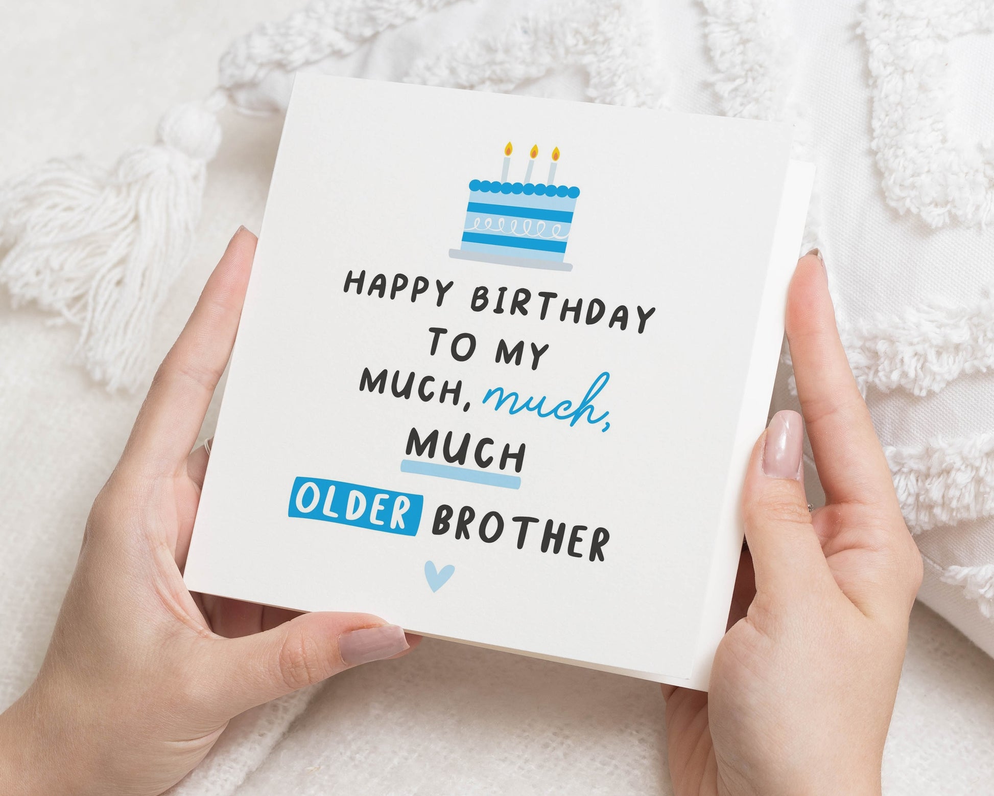 Birthday Card for Brother, Funny Birthday Card for Him, Older Brother Birthday Card, Humorous Birthday Card, Simple Birthday Card
