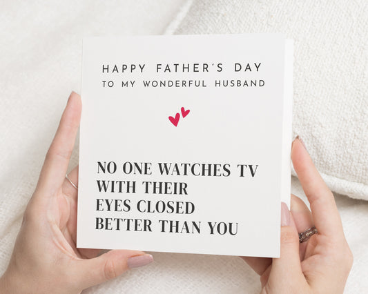 Fathers Day Card for Husband, Funny Fathers Day Card, Card for Him, Husband Fathers Day Card, Happy Fathers Day Husband, Humorous Card