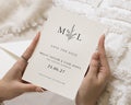 Personalised Save the Date Card, Simple Wedding Save the Date, Minimalist Save the Date, Custom Save the Date Card, A6 or 5x7