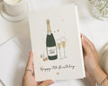 18th Birthday Card, Personalised 18th Birthday Card, Birthday Card for Her, Birthday Card for Daughter, Champagne Birthday Card