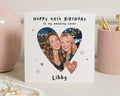 40th Birthday Card for Sister, Sister 40th Birthday Card, Personalised Photo Birthday Card, Birthday Card for Her, 40th Photo Card