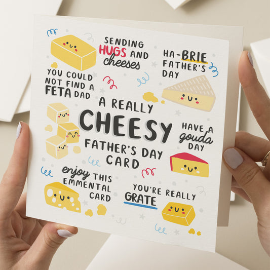 Cheesy Fathers Day Card, Pun Card For Dad, Dad Fathers Day Gift, Cheese Joke Card, Funny Fathers Day Card, Funny Gift For Dad, To Dad