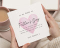 Fathers Day Card from Daughter, Fathers Day Card for Daddy, Personalised Fathers Day Card, Fathers Day Card for Him, Cute Heart Card