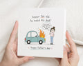Fathers Day Card for Dad, Funny Fathers Day Card, Dad Card from Daughter, Cute Fathers Day Card, Car Card for Daddy, Dad Greeting Card