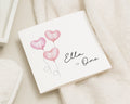 Personalised 1st Birthday Card for Girl, Heart Balloon First Birthday Card, Custom Name Birthday Card for Daughter, Cute Baby Card
