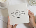Will You Be Our Page Boy Card, Page Boy Proposal Card, Personalised Wedding Card, Page Boy Invitation, Wedding Party Card