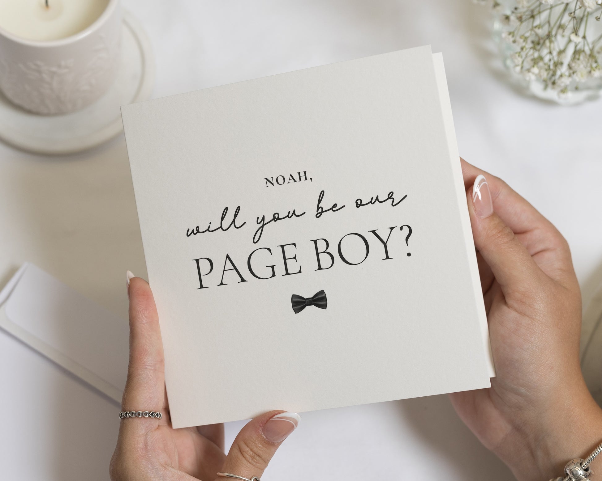 Will You Be Our Page Boy Card, Page Boy Proposal Card, Personalised Wedding Card, Page Boy Invitation, Wedding Party Card