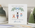 First Christmas Card for Boy, 1st Christmas Card, Personalised Baby Boy Christmas Card, Christmas Card for Son Grandson Nephew