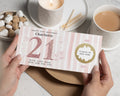 Personalised 21st Birthday Gift Voucher, Flights Gift, Custom Holiday Reveal, Scratch to Reveal, Gift for Daughter, Gift for Her