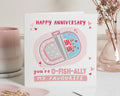 Anniversary Card, Funny Anniversary Card, Anniversary Card for Her, Anniversary Card for Him, Cute Romantic Card, O Fish Ally My Favourite