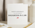 Daughter in Law Birthday Card, Birthday Card for Daughter in Law, Special Daughter in Law Card, Simple Birthday Card for Her