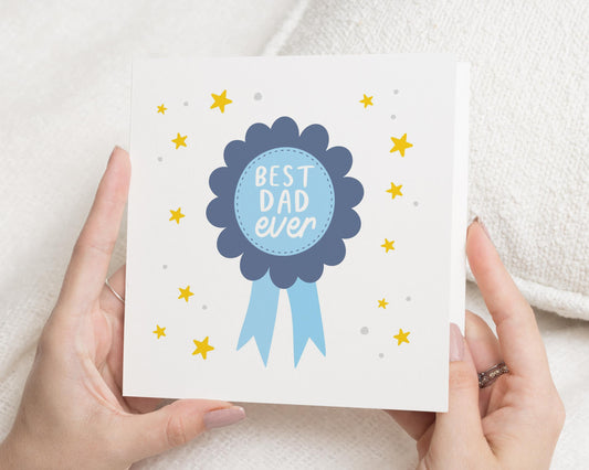 Fathers Day Card, Best Dad Ever Card, Birthday Card for Dad, Card for Him, Cute Dad Card, Dad Birthday Card, Card for Father