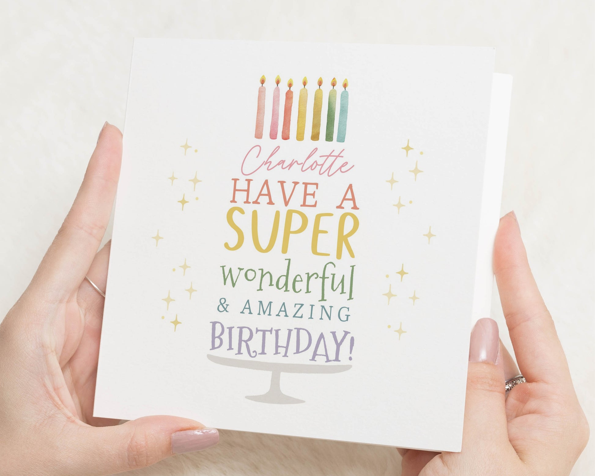 Personalised Birthday Card for Her, Birthday Card for Daughter, Super Amazing Birthday Card, Custom Name Birthday Card