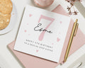 7th Birthday Card for Step Sister, Personalised Birthday Card for Girl, Special Step Sister Birthday Card, Custom 7th Birthday Card