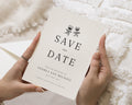 Personalised Save the Date Card, Wedding Save the Date, Save the Date Cards, Simple Minimal Save the Date, Wine Glasses, A6 5x7 Card