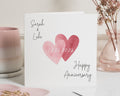 Anniversary Card, Personalised Anniversary Card, Happy Anniversary Card, Anniversary Card for Couple, Custom Card for Husband or Wife