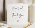 Thank You Card for Teacher, Teacher Thank You Card, Thank You Card for Her, End of Term Card, Appreciation Card, Personalised Card