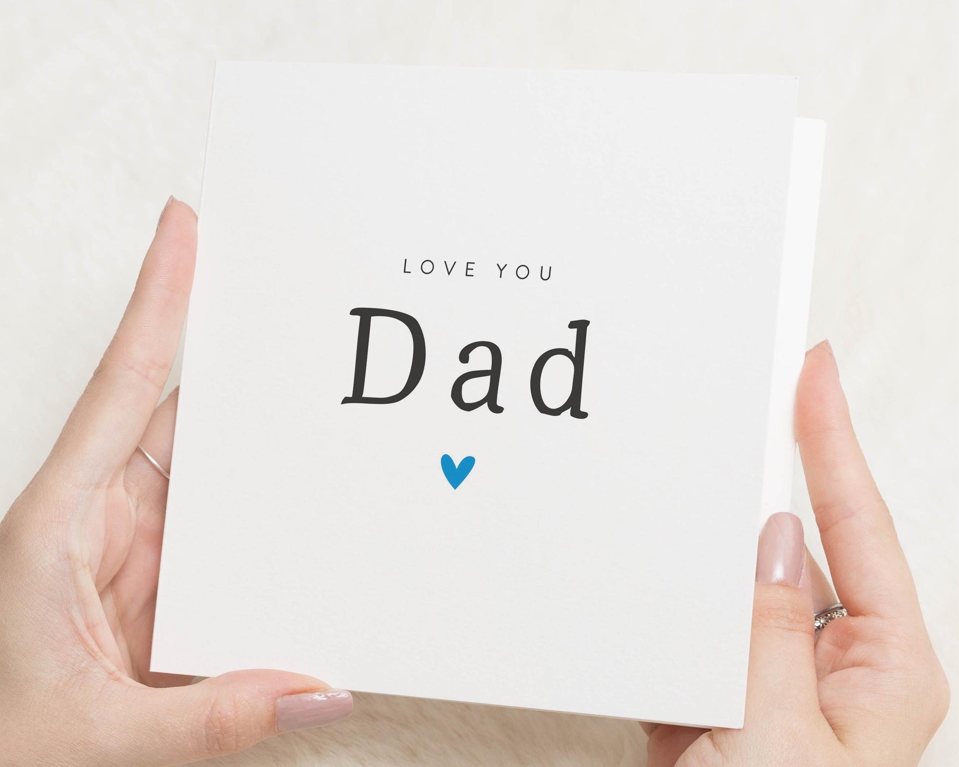 Fathers Day Card for Dad, Birthday Card for Dad, Love You Dad Card, Card for Him, Simple Dad Card, Personalised Card for Dad