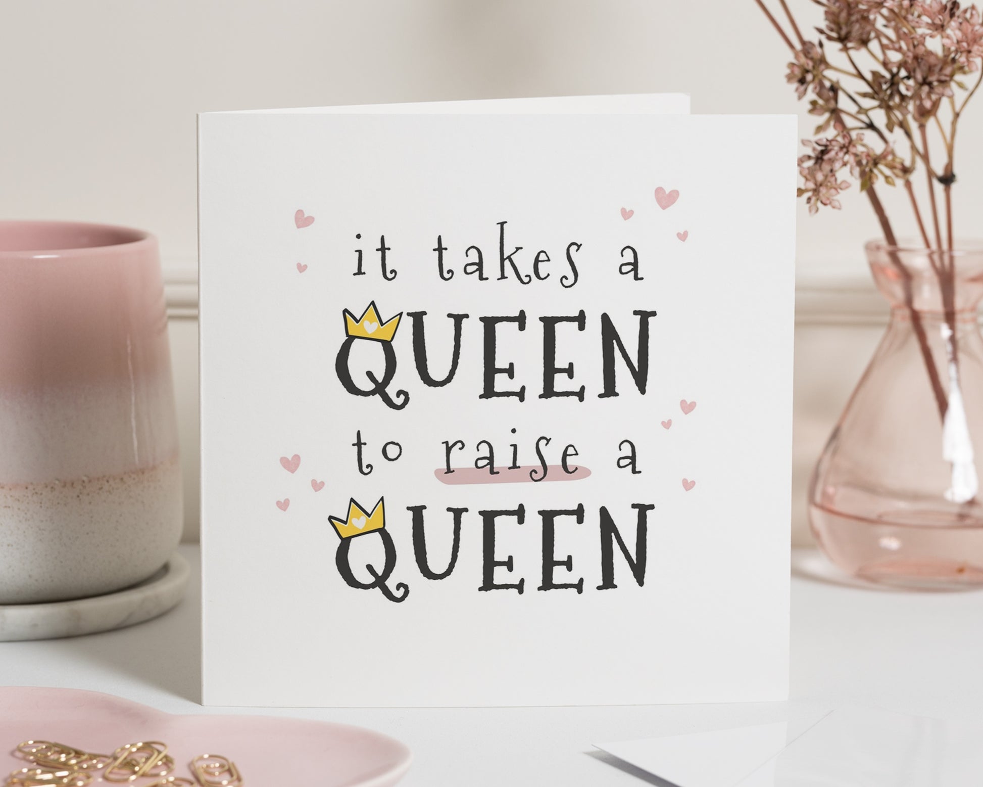 Birthday Card for Mum, Birthday Card for Her, Queen Birthday Card, Mothers Day Card, Mum Birthday Card, Card for Mum, Cute Birthday Card