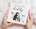 Birthday Card for Daddy, Penguin Birthday Card, Personalised Birthday Card for Dad, Cute Birthday Card from Kids, Daddy Birthday Card